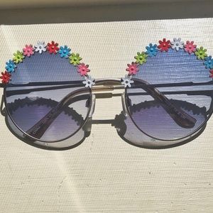 🌺🌈rainbow flower circle frame sunglasses 🌸🌈